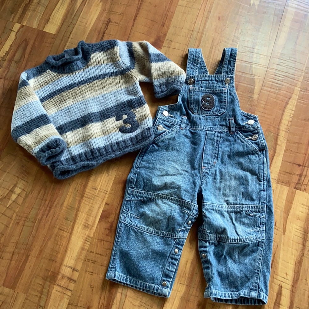 Pumpkin Patch Bib Overall Outfit